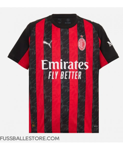 Günstige AC Milan Ardon Jashari #30 Heimtrikot 2025-26 Kurzarm Günstige AC Milan Ardon Jashari #30 Heimtrikot 2025-26 Kurzarm